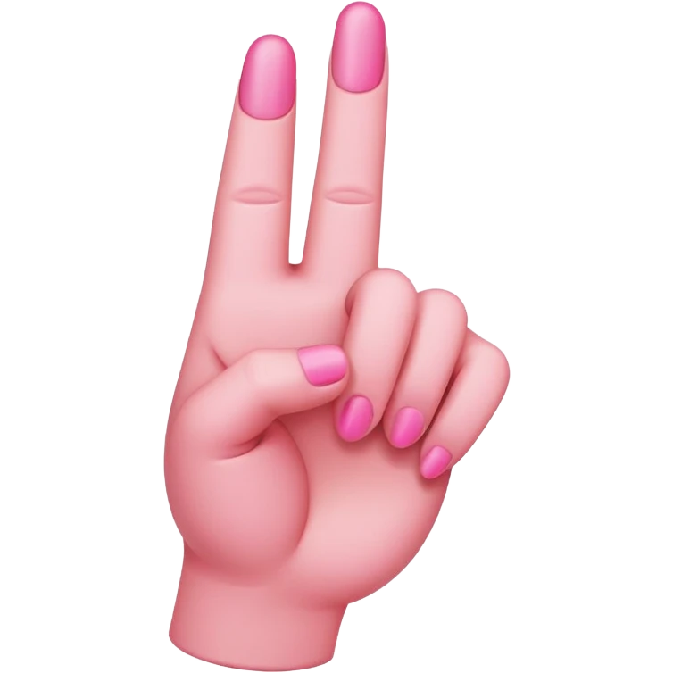 Pink middle finger  emoji