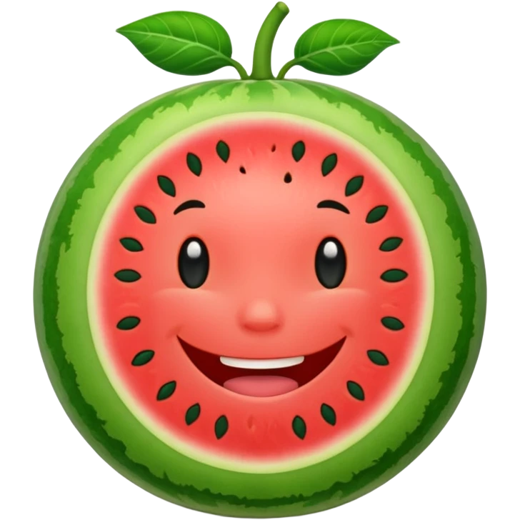smiling melon emoji