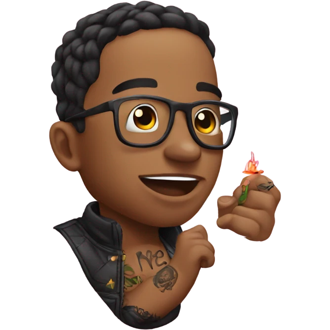 Getting a tattoo emoji