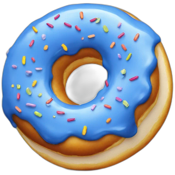 Donut bleu  emoji