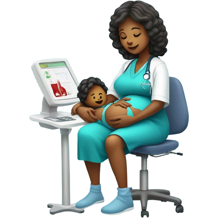 pregnant women having blood drawn emoji