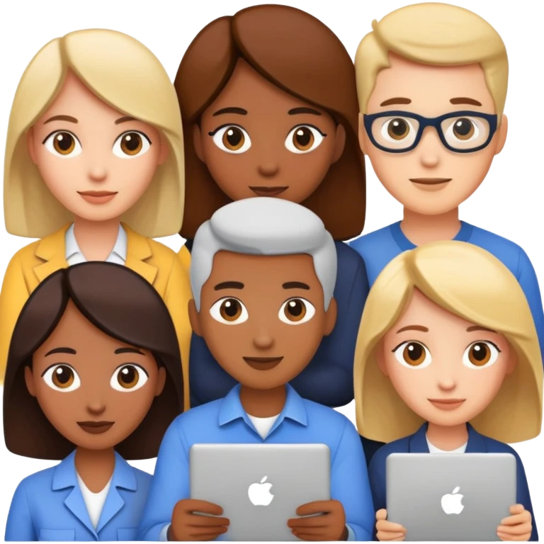 People working together on a project emoji