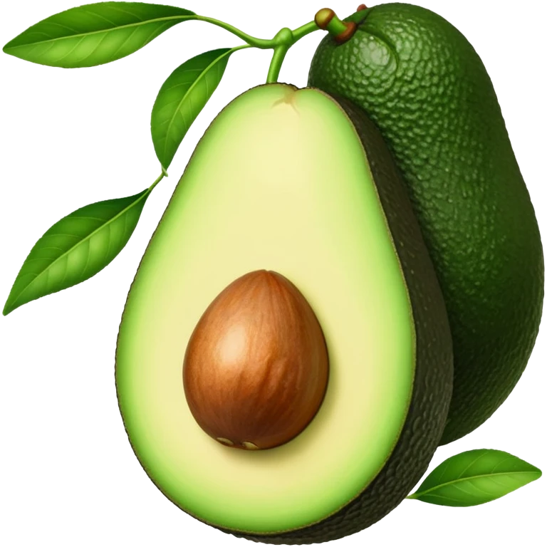 realistic avocado emoji