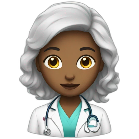 the girl is a doctor emoji