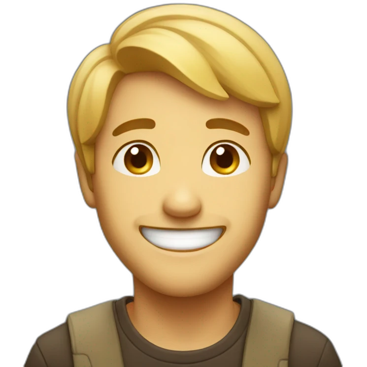 cute man smiling emoji