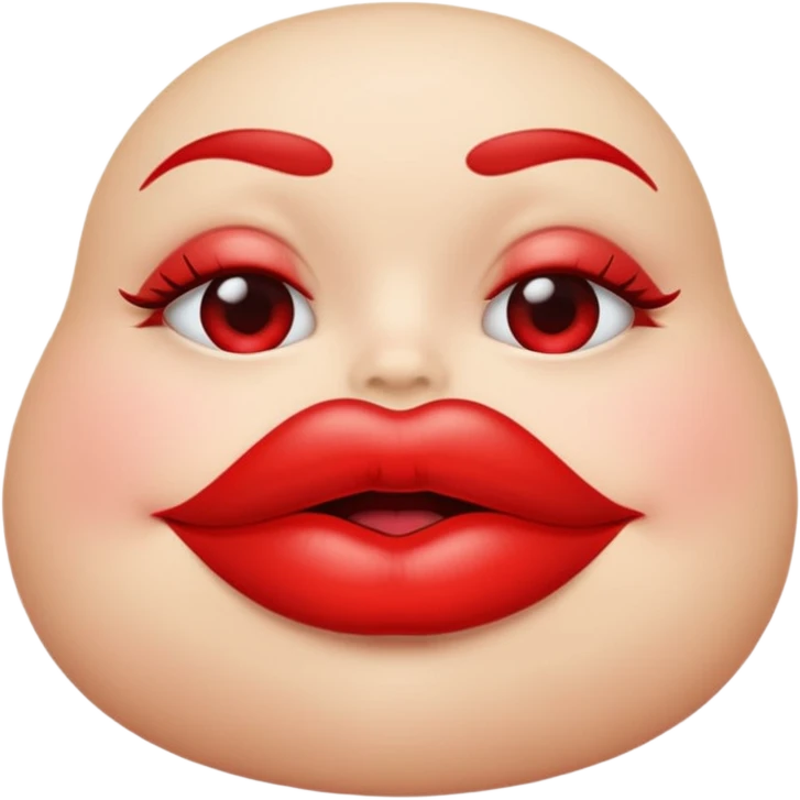 Big kissy lips emoji emoji