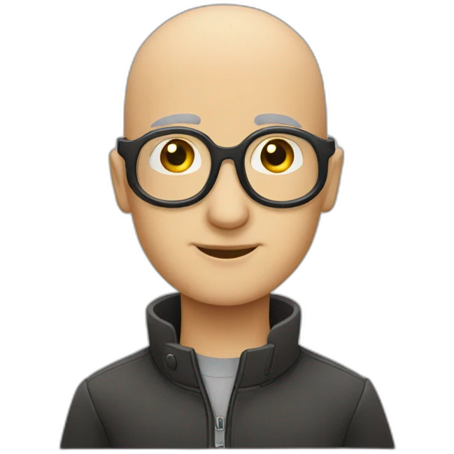 bald detectiv glasses emoji