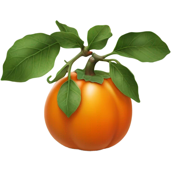 persimmon  emoji