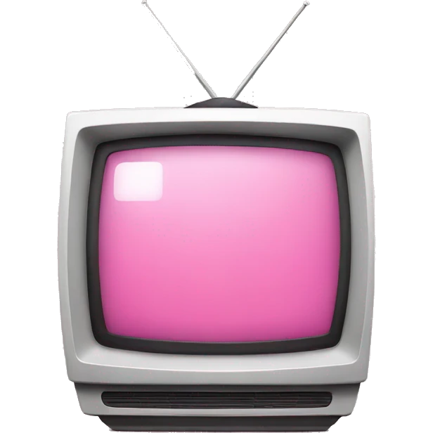 Pink tv emoji