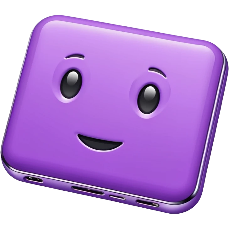 Cute purple eletronics emoji