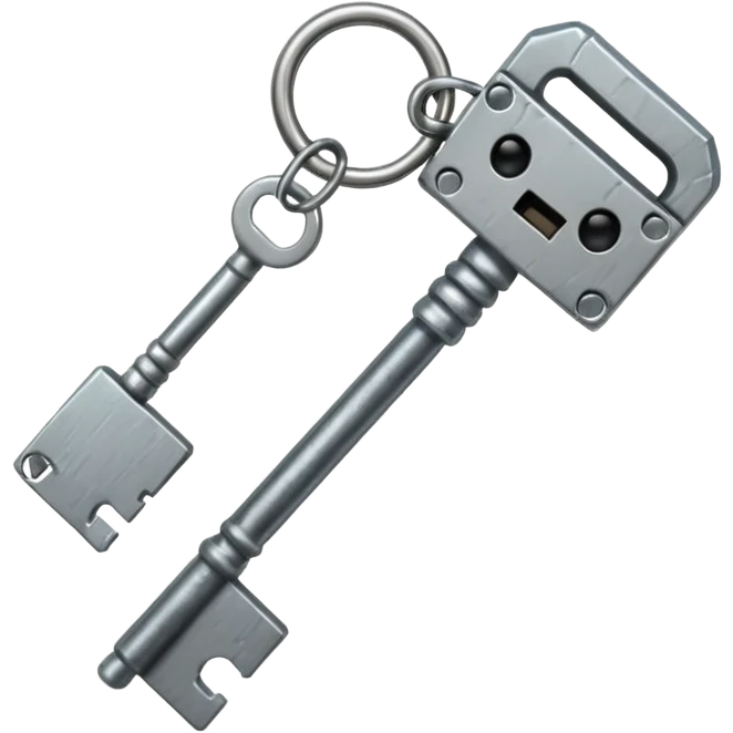 Generate me a lockpick key minecraft theme emoji