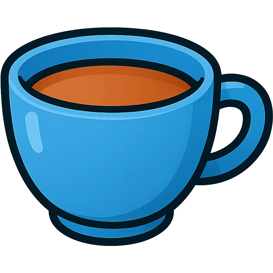 blue teacup emoji emoji