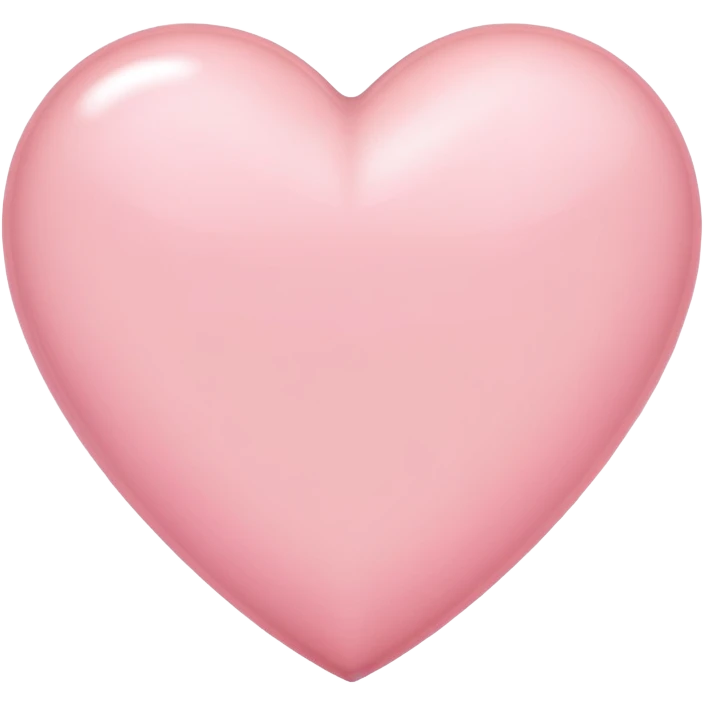 Light pink heart emoji