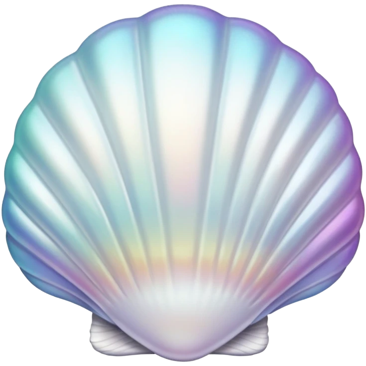 white shell with pearlescent sheen emoji