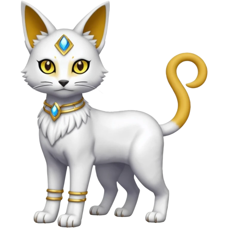 Bastet-Gatomon-Digimon-Fakémon-Pokémon-creature (full body) emoji