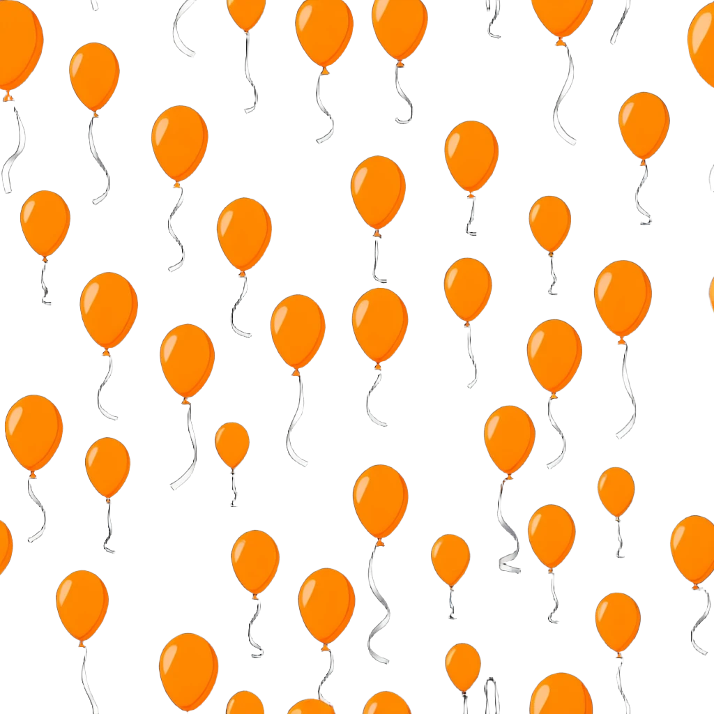 orange birthday party decorations  emoji