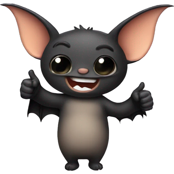 Bat thumbs up emoji