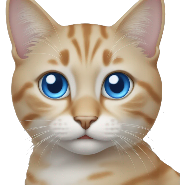 cat with blue eyes  emoji