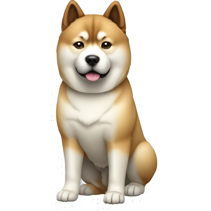 Akita Dog Breed Full Body emoji