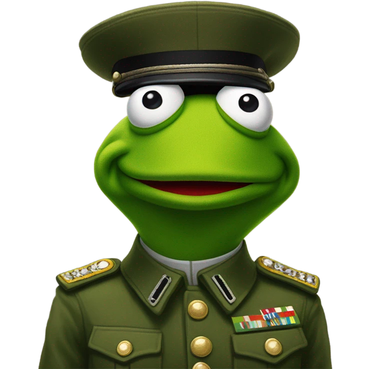 kermit the frog going to war emoji