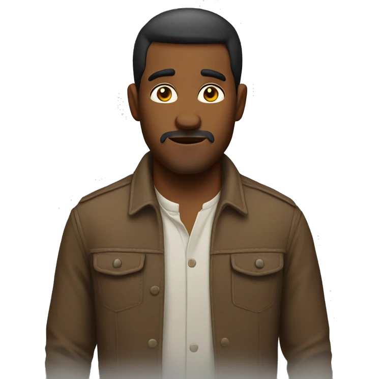Hombre con hambre emoji