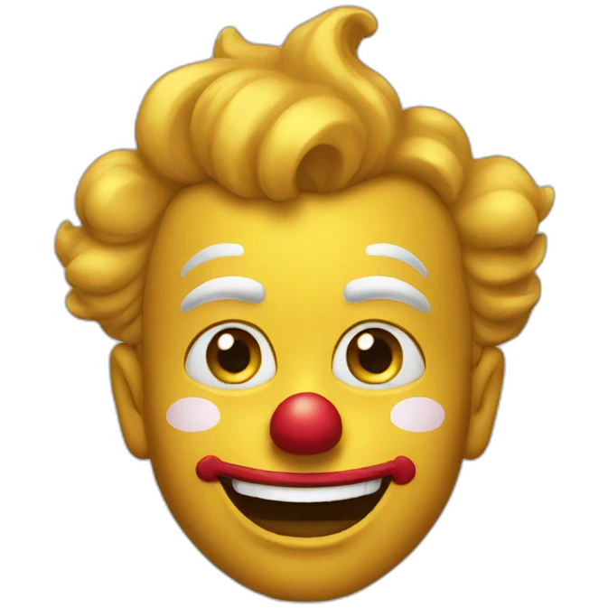 Golden clown emoji emoji