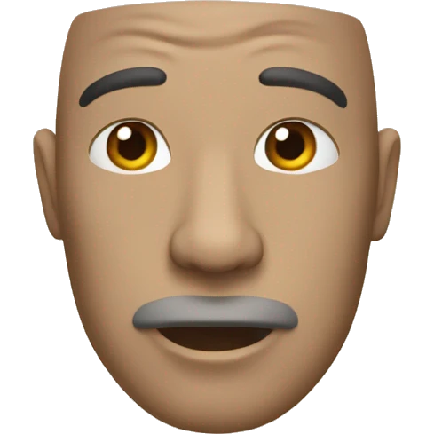 Un homme très choqué emoji
