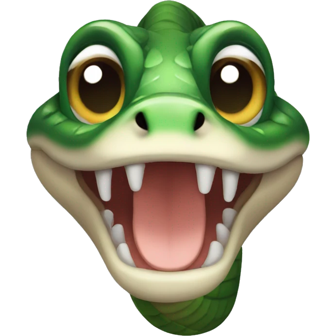 cute snake head emoji