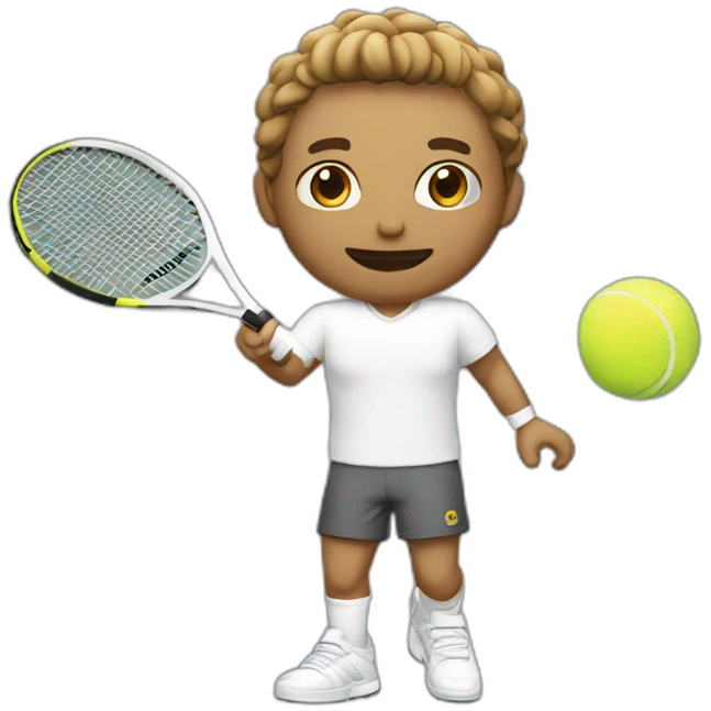 Tennismen White emoji