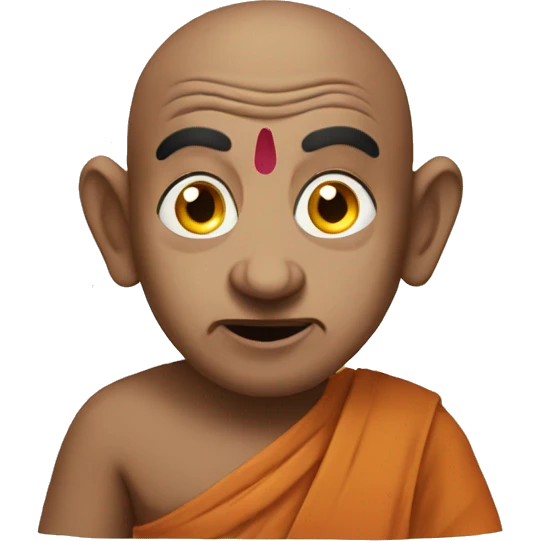 Crazy indian monk emoji