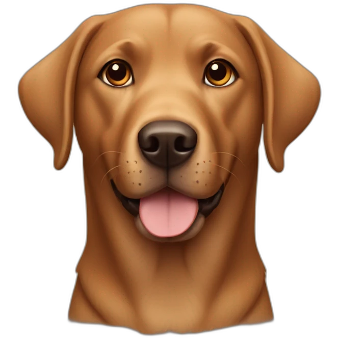 brown dog labrador emoji