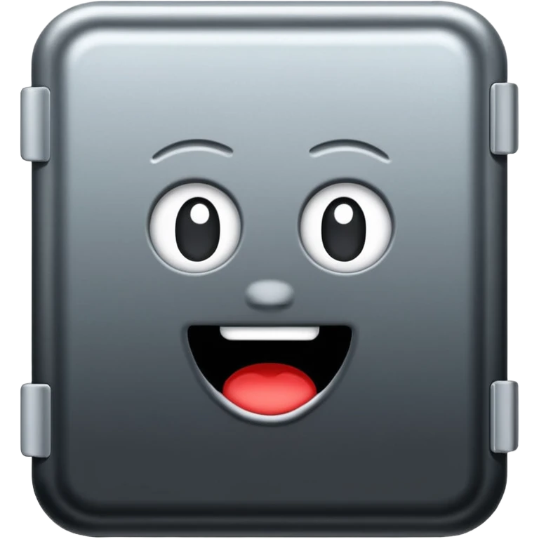 Black freezer emoji