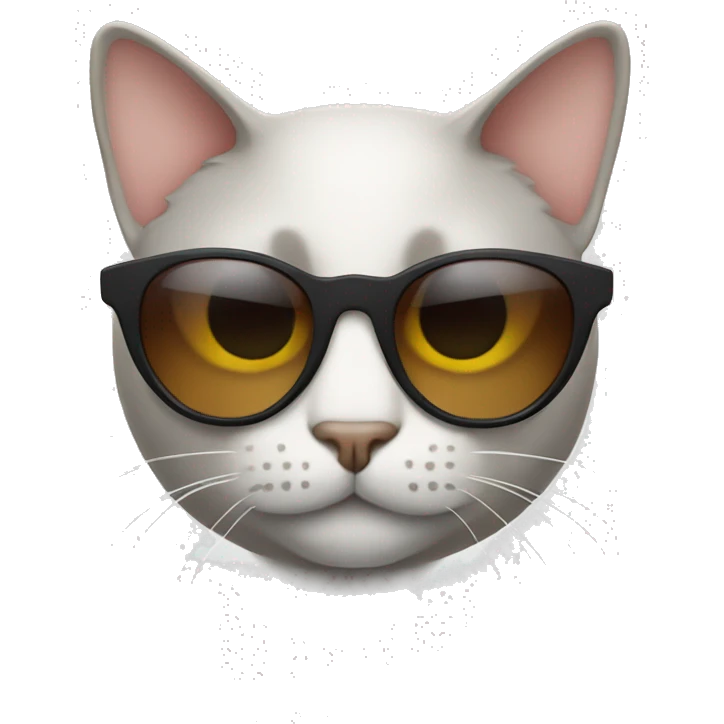 Cat with sunglasses emoji