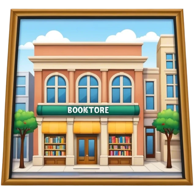downtown bookstore emoji