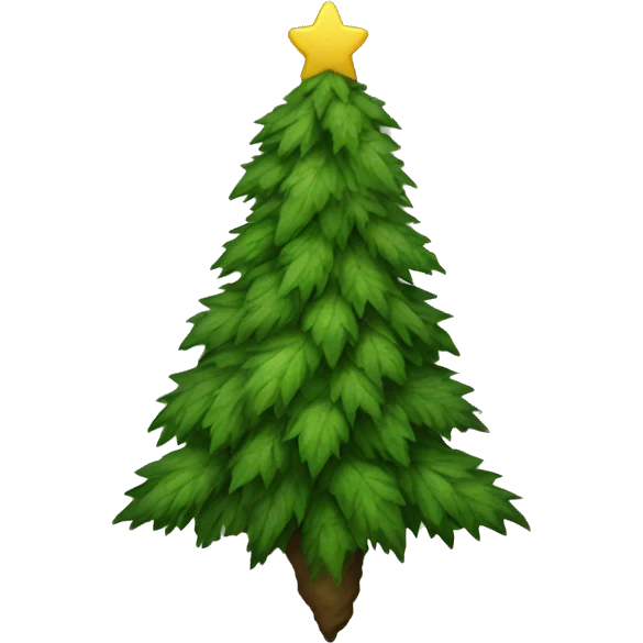 weed christmas tree emoji
