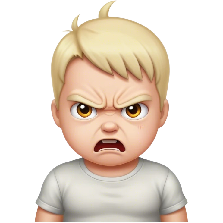 Angry toddler  emoji