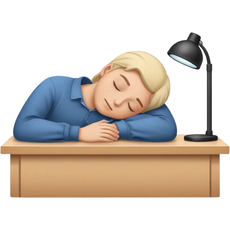 fell asleep on desk emoji