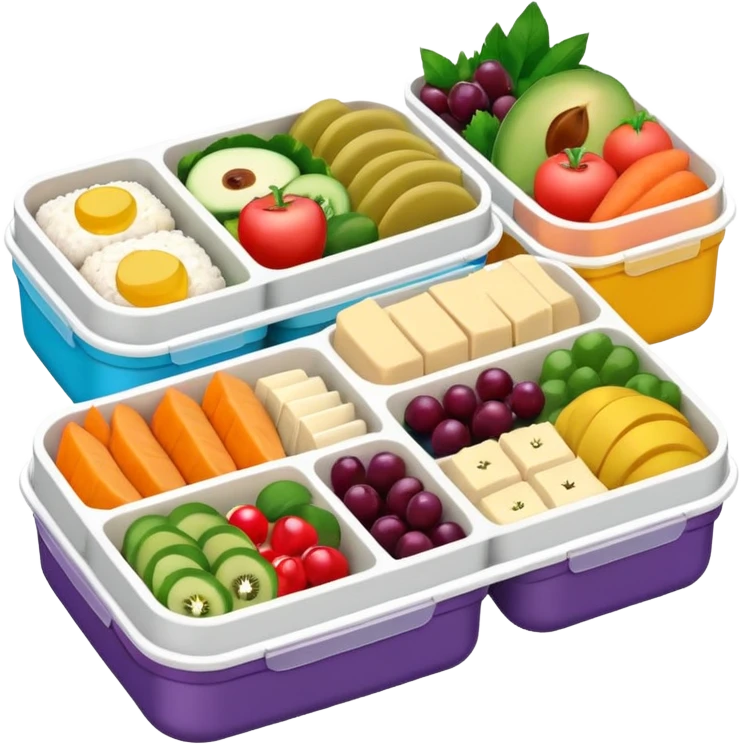 meal prep bento boxes emoji