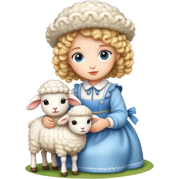 little bow peep lamb emoji