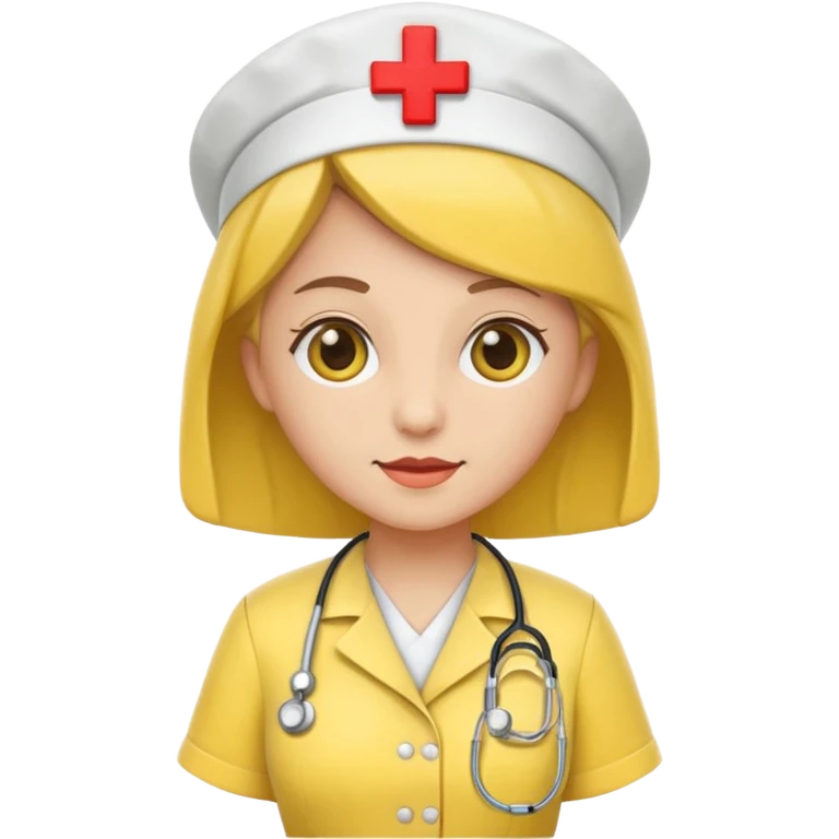 yellow dressed nurse emoji