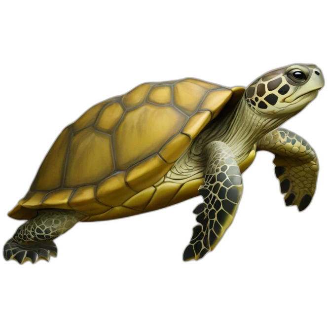 Tortue sur loutre emoji