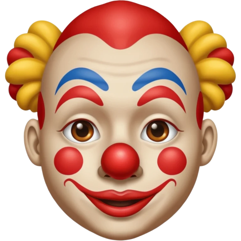 american staff with a clown nose emoji