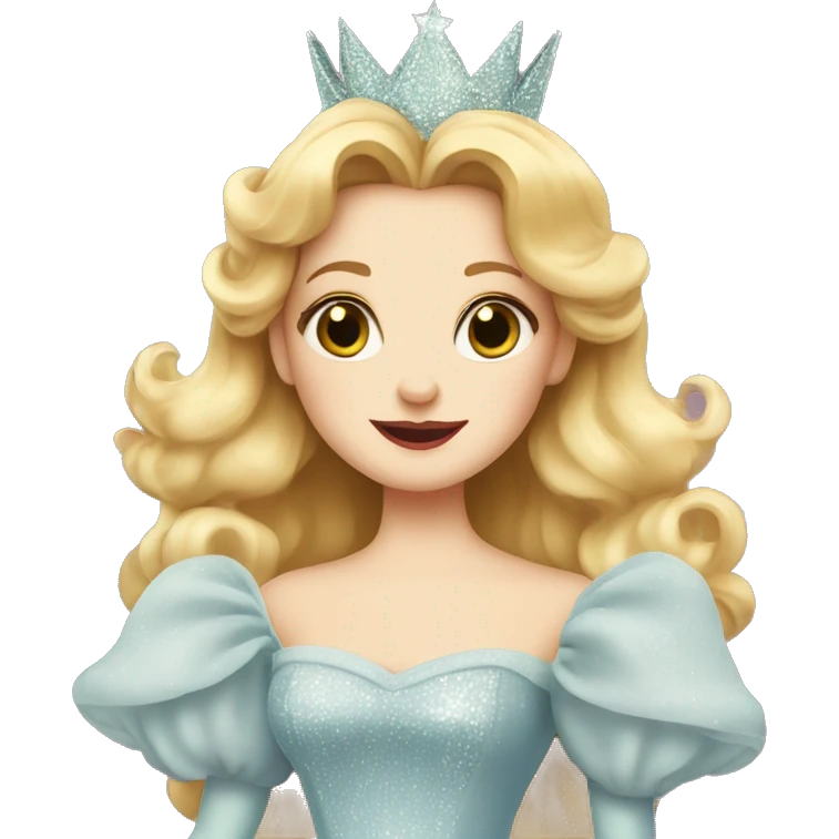 Cartoon of Glinda from wicked  emoji