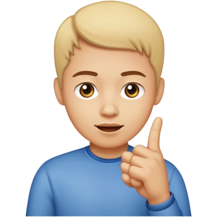 Uma pessoa dando dedo emoji