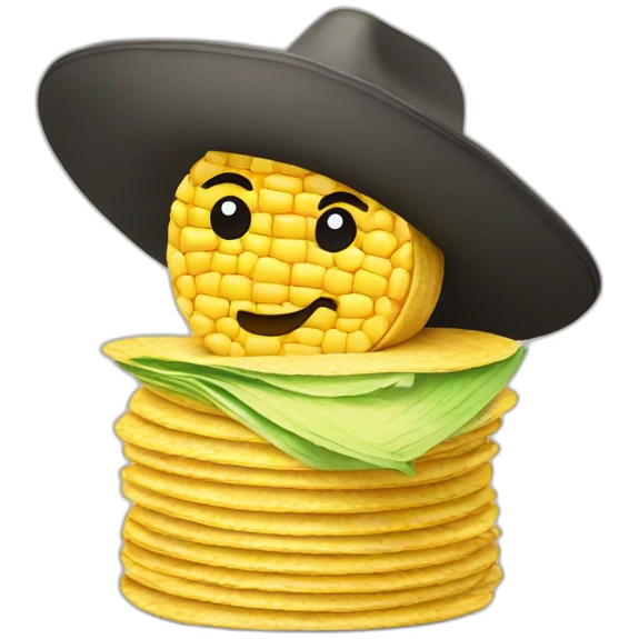 Stack of corn tortillas emoji