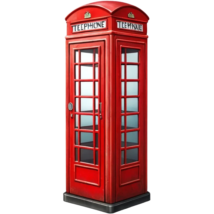 red telephone box emoji