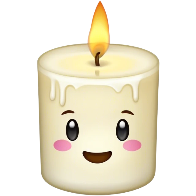 Vanilla scented candle gift  emoji