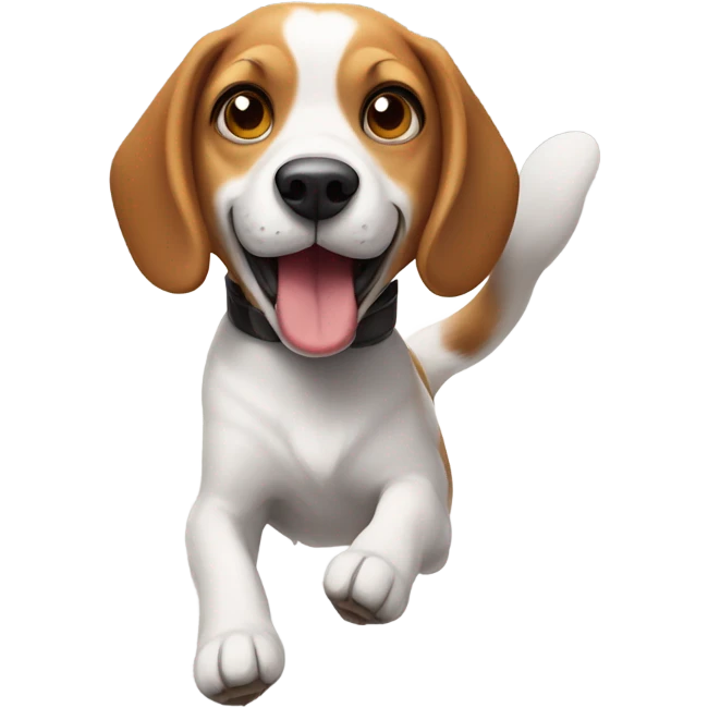 Football throwing a beagle emoji