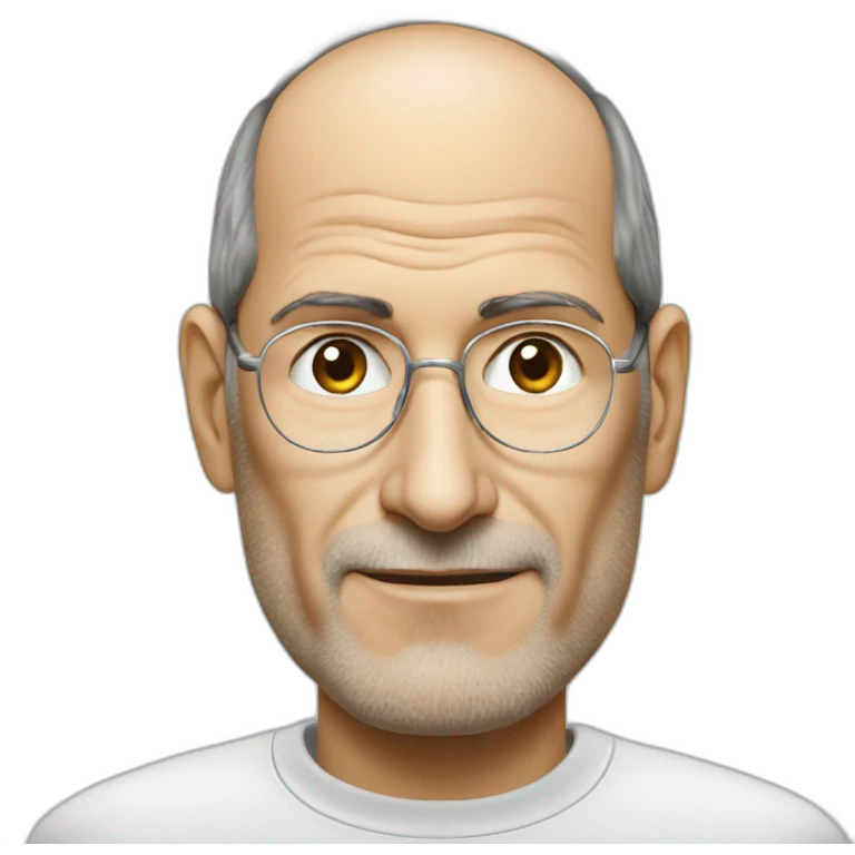Steve Jobs qui utilise un SAMSUNG emoji