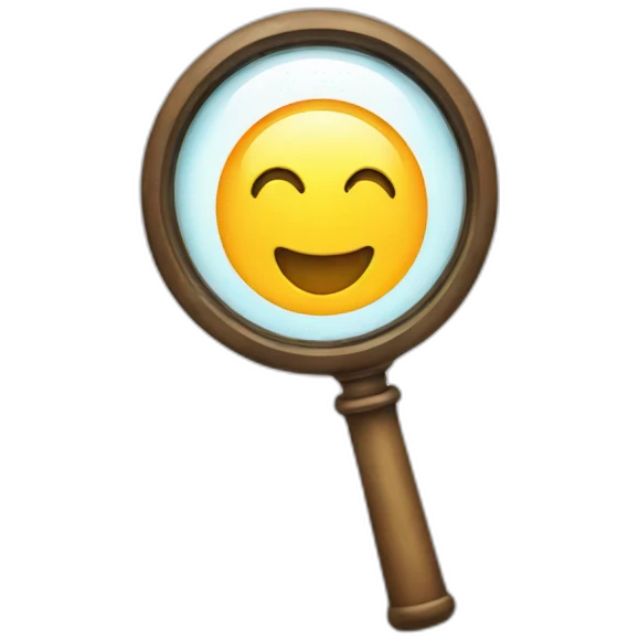 magnifying glass emoji